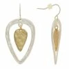 Bella Uno Zinc Two Tone Teardrop Dangle Earrings -Bella Uno Shop unnamed file 119