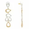 Bella Uno Zinc Two Tone Dangle Earrings -Bella Uno Shop unnamed file 136