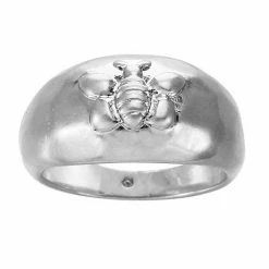 Bella Uno Silver Tone Bee Ring