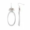 Bella Uno Silver Tone Acetate Oval Drop Earrings -Bella Uno Shop unnamed file 138