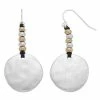 Bella Uno Two-Tone Beaded Drop Earrings -Bella Uno Shop unnamed file 145