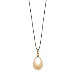 Bella Uno Cutout Disc Pendant Necklace Silver Tone -Bella Uno Shop unnamed file 150