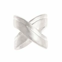 Bella Uno Twisted Ring Silver Tone