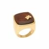 Bella Uno Gold Tone Wooden Statement Ring 1 Bella Uno Gold Tone Wooden Statement Ring -Bella Uno Shop unnamed file 223