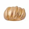 Bella Uno Gold Tone Croissant Ring
