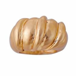 Bella Uno Gold Tone Croissant Ring