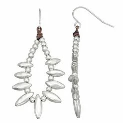 Bella Uno Metal Bead Teardrop Earrings Two Tone -Bella Uno Shop unnamed file 231