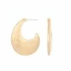 Bella Uno Gold Tone Crescent Hoop Earrings 1 Bella Uno Gold Tone Crescent Hoop Earrings -Bella Uno Shop unnamed file 242