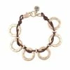 Bella Uno Gold Tone Open Circle Cord Bracelet -Bella Uno Shop unnamed file 251