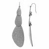 Bella Uno Disc Drop Earrings Silver Tone -Bella Uno Shop unnamed file 256