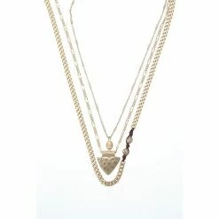 Bella Uno Gold Tone Multi Layer Necklace