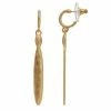 Bella Uno Gold Tone Linear Drop Earrings -Bella Uno Shop unnamed file 263