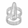 Women's Bella Uno Worn Silver Teardrop Ring -Bella Uno Shop unnamed file 297