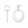 Bella Uno Silver Tone Orbital Door Knocker Hoop Earrings 2 Bella Uno Silver Tone Orbital Door Knocker Hoop Earrings -Bella Uno Shop unnamed file 308