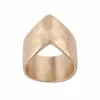 Bella Uno Gold Tone Chevron Statement Ring -Bella Uno Shop unnamed file 32