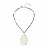Bella Uno Metallic Double-Oval Pendant Necklace -Bella Uno Shop unnamed file 324