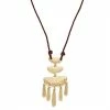 Bella Uno Worn Gold Drop Necklace -Bella Uno Shop unnamed file 331