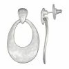 Women's Bella Uno Worn Silver Tear Drop Earrings 2 Women's Bella Uno Worn Silver Tear Drop Earrings -Bella Uno Shop unnamed file 40