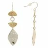 Bella Uno Zinc Two Tone Dangle Earrings -Bella Uno Shop unnamed file 58